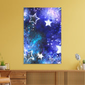 Weltraum-Hintergrund mit Sternen Leinwanddruck (Insitu (Wohnzimmer))