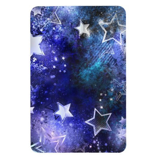 Weltraum-Hintergrund mit Sternen Magnet (Vertikal)