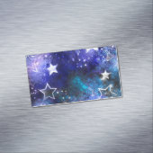 Weltraum-Hintergrund mit Sternen Magnetische Visitenkarte (Beispiel)