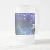Weltraum-Hintergrund mit Sternen Mattglas Bierglas (VorderseiteRechts)