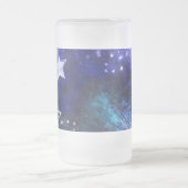 Weltraum-Hintergrund mit Sternen Mattglas Bierglas (Mittel)