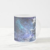 Weltraum-Hintergrund mit Sternen Mattglastasse (VorderseiteRechts)