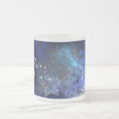 Weltraum-Hintergrund mit Sternen Mattglastasse (Mittel)