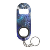 Weltraum-Hintergrund mit Sternen Mini Flaschenöffner (Rückseite)