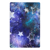 Weltraum-Hintergrund mit Sternen Mini Klemmbrett (Rückseite)