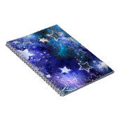 Weltraum-Hintergrund mit Sternen Notizblock (Rechte Seite)