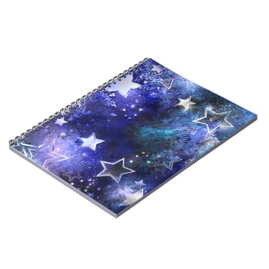 Weltraum-Hintergrund mit Sternen Notizblock (Linke Seite)