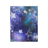 Weltraum-Hintergrund mit Sternen Notizblock (Rotiert)