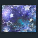 Weltraum-Hintergrund mit Sternen Notizblock<br><div class="desc">Leerzeichen mit Sternen</div>