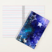 Weltraum-Hintergrund mit Sternen Notizblock (Innen)