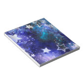 Weltraum-Hintergrund mit Sternen Notizblock (angewinkelt)