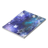 Weltraum-Hintergrund mit Sternen Notizblock (Rotiert)