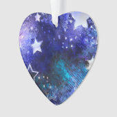 Weltraum-Hintergrund mit Sternen Ornament (Vorderseite)