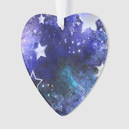 Weltraum-Hintergrund mit Sternen Ornament (Vorderseite)