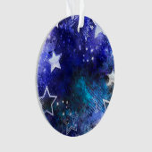 Weltraum-Hintergrund mit Sternen Ornament (Vorderseite)