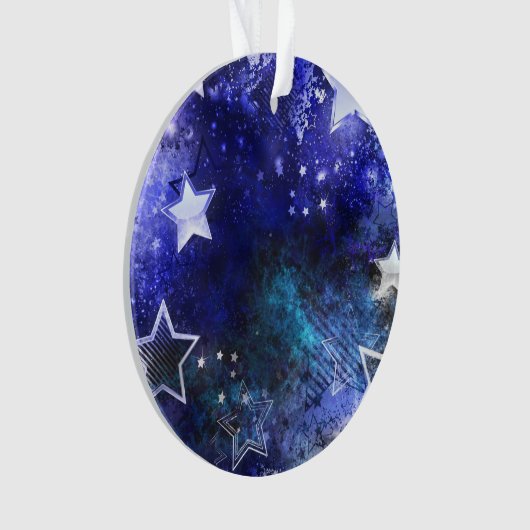 Weltraum-Hintergrund mit Sternen Ornament (Vorderseite)