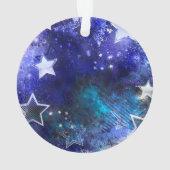 Weltraum-Hintergrund mit Sternen Ornament (Rückseite)