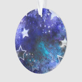 Weltraum-Hintergrund mit Sternen Ornament (Vorderseite)