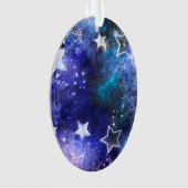 Weltraum-Hintergrund mit Sternen Ornament (Vorderseite)