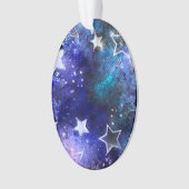 Weltraum-Hintergrund mit Sternen Ornament (Vorderseite)