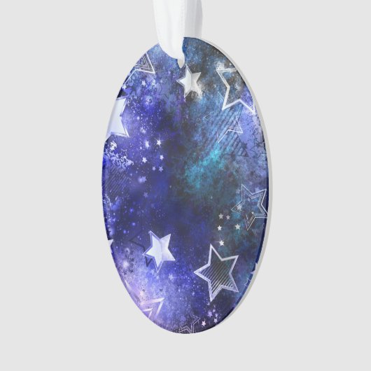 Weltraum-Hintergrund mit Sternen Ornament (Vorderseite)