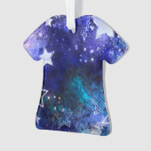 Weltraum-Hintergrund mit Sternen Ornament (Vorderseite)