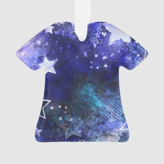 Weltraum-Hintergrund mit Sternen Ornament (Vorderseite)