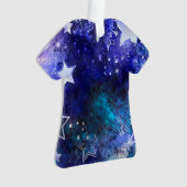 Weltraum-Hintergrund mit Sternen Ornament (Vorderseite)