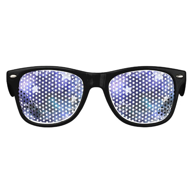 Weltraum-Hintergrund mit Sternen Partybrille (Vorderseite)