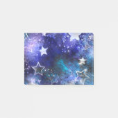 Weltraum-Hintergrund mit Sternen Post-it Klebezettel (Vorderseite)