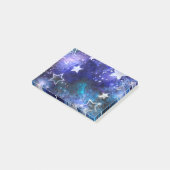 Weltraum-Hintergrund mit Sternen Post-it Klebezettel (angewinkelt)