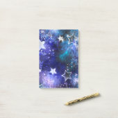 Weltraum-Hintergrund mit Sternen Post-it Klebezettel (Auf Schreibtisch)