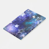 Weltraum-Hintergrund mit Sternen Post-it Klebezettel (angewinkelt)