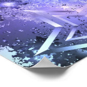 Weltraum-Hintergrund mit Sternen Poster (Ecke)