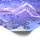 Weltraum-Hintergrund mit Sternen Poster (Ecke)