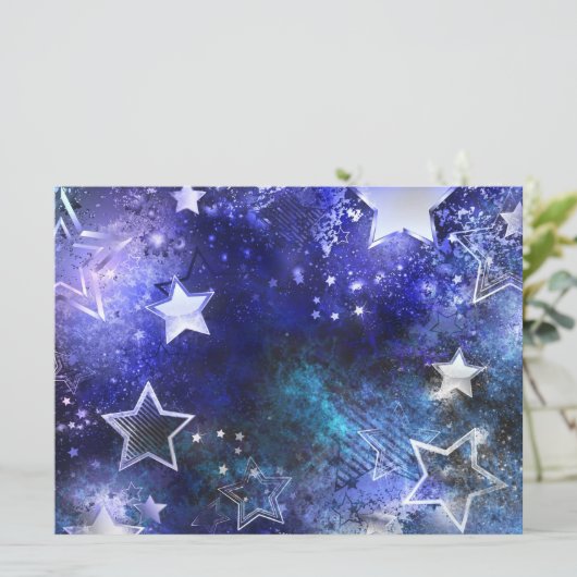 Weltraum-Hintergrund mit Sternen Programm (Stehend Vorderseite)