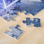 Weltraum-Hintergrund mit Sternen Puzzle (Seite)