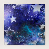 Weltraum-Hintergrund mit Sternen Puzzle (Horizontal)