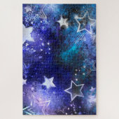 Weltraum-Hintergrund mit Sternen Puzzle (Vertikal)