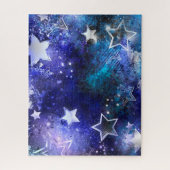 Weltraum-Hintergrund mit Sternen Puzzle (Vertikal)