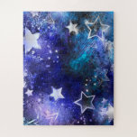 Weltraum-Hintergrund mit Sternen Puzzle<br><div class="desc">Leerzeichen mit Sternen</div>