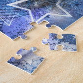 Weltraum-Hintergrund mit Sternen Puzzle (Seite)