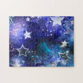 Weltraum-Hintergrund mit Sternen Puzzle (Horizontal)