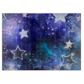Weltraum-Hintergrund mit Sternen Schneidebrett (Vorderseite)