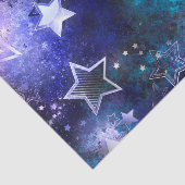 Weltraum-Hintergrund mit Sternen Seidenpapier (Ausschnitt)