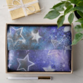 Weltraum-Hintergrund mit Sternen Seidenpapier (Geschenk)