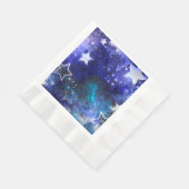 Weltraum-Hintergrund mit Sternen Serviette (Ecke)