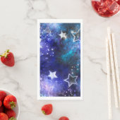 Weltraum-Hintergrund mit Sternen Serviette (Beispiel)