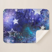 Weltraum-Hintergrund mit Sternen Sherpadecke (Vorderseite (Horizontal))