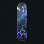 Weltraum-Hintergrund mit Sternen Skateboard<br><div class="desc">Leerzeichen mit Sternen</div>